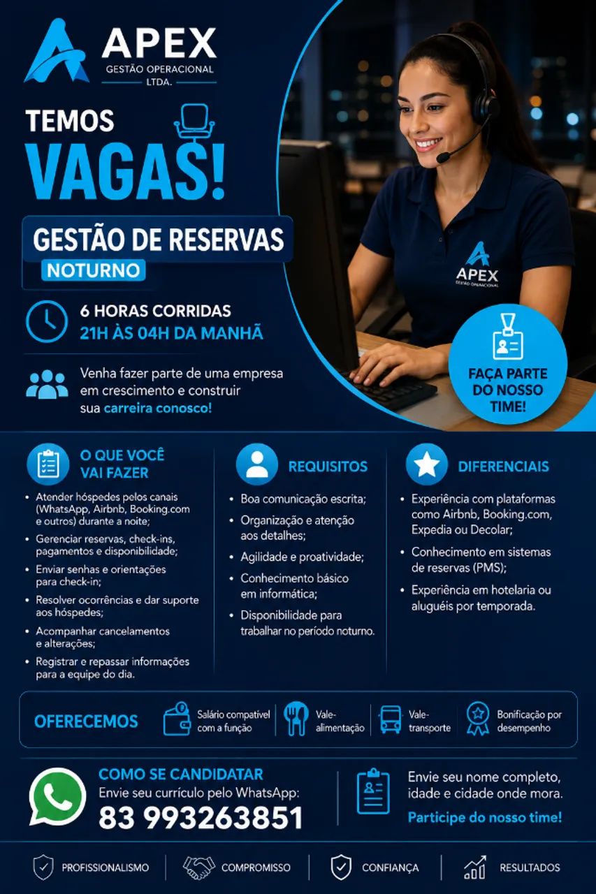 Gestor de Reservas - Noturno  