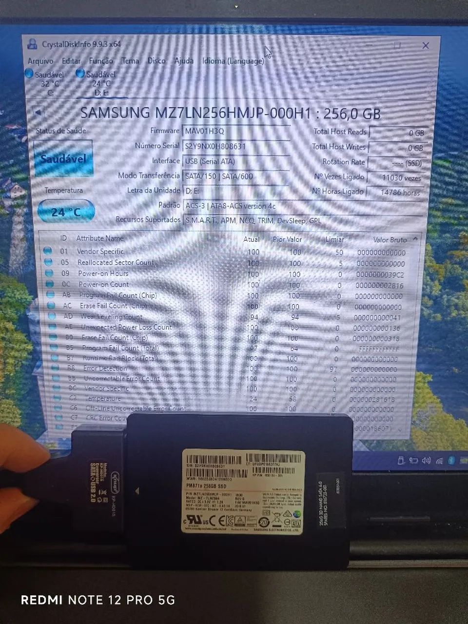 SSD SAMSUNG 256 GB  - Foto 3