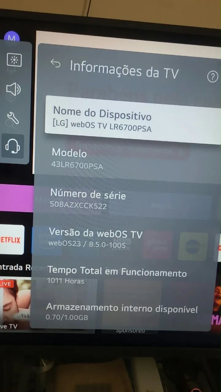 Tv Smart LG 43 polegadas- Em ótimo estado  - Foto 2