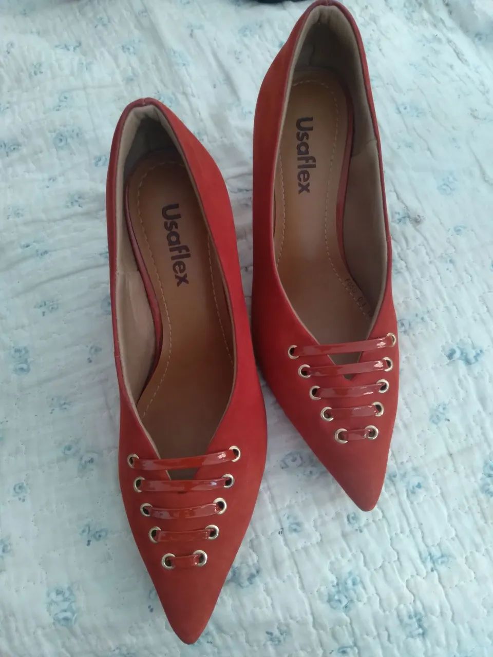 Sapato vermelho UsaFlex - Foto 2