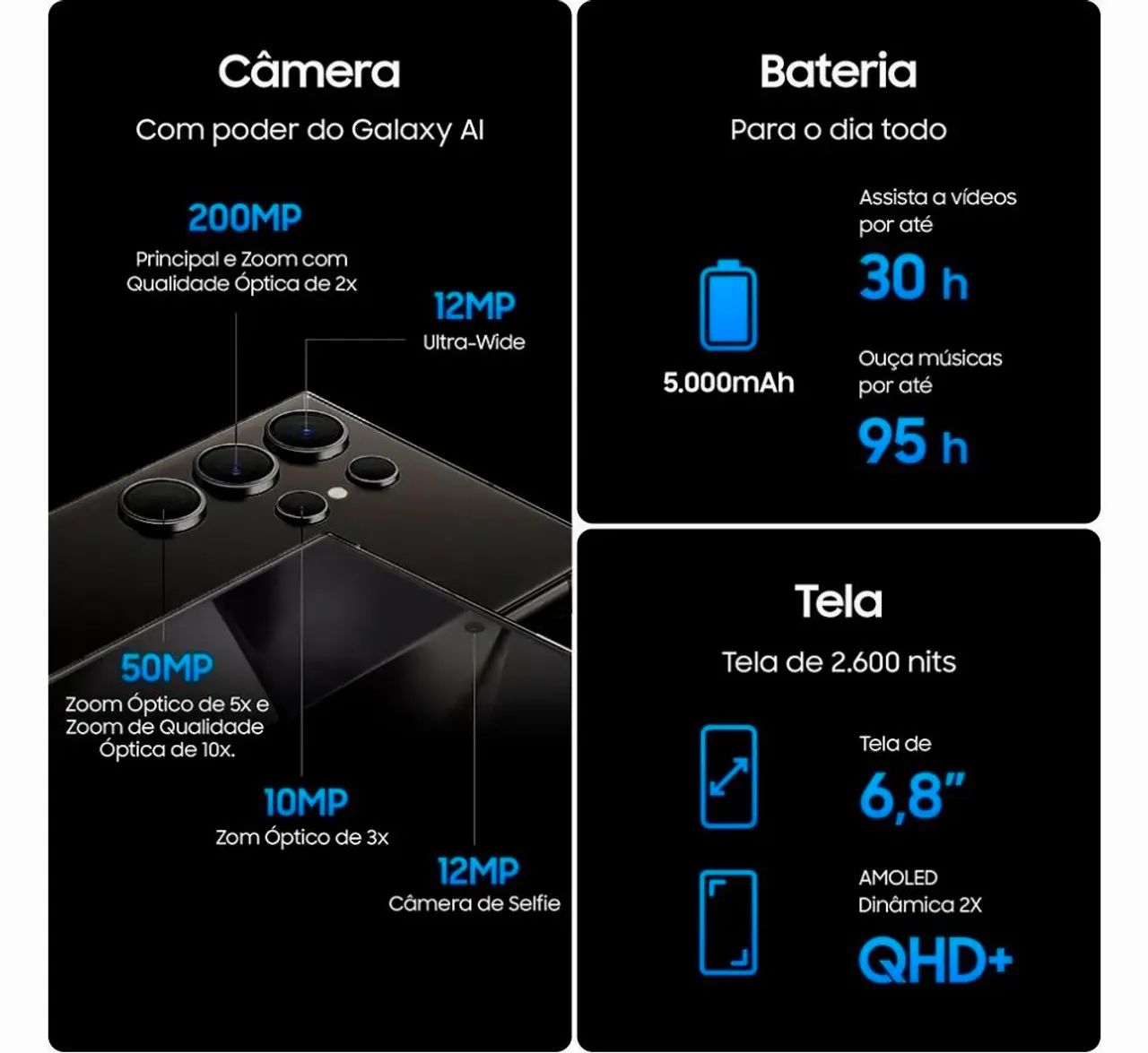 GALAXY S24 ultra 512gb preto titânio  - Foto 2