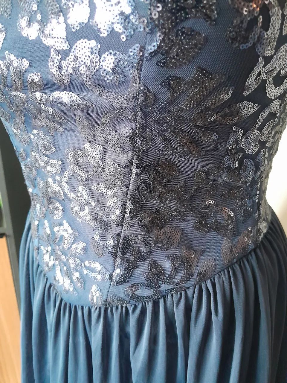 Vestido festa azul marinho, 42 - Foto 2