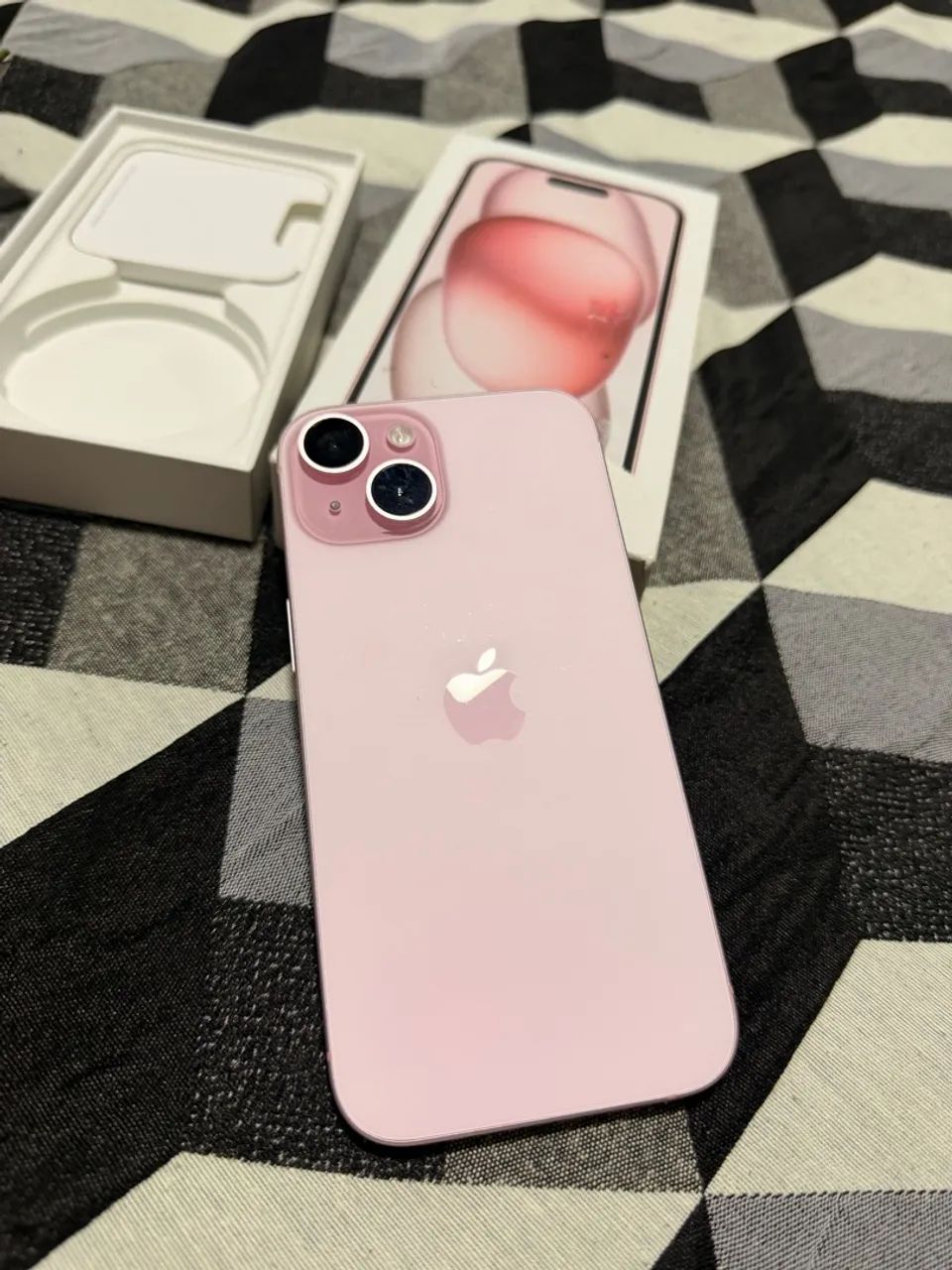 iPhone 15 Rosa 128GB Original + Chip Físico + Caixa e Acessórios - Foto 5
