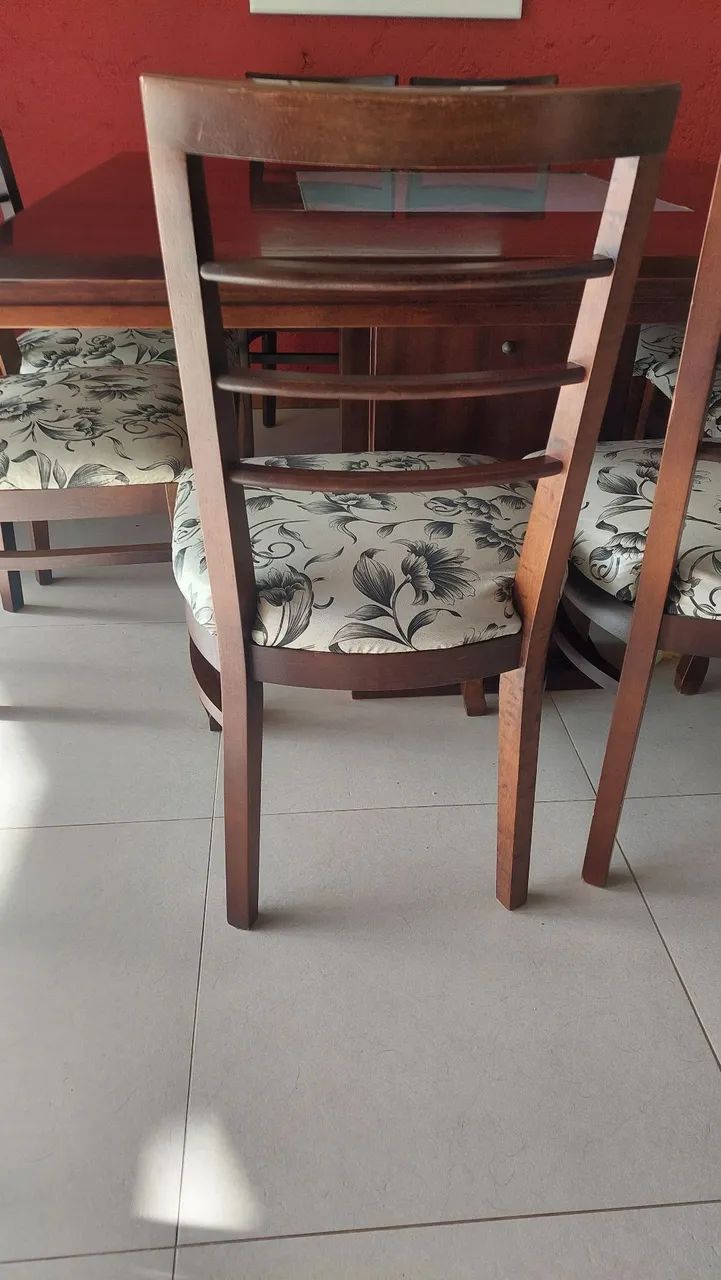 Mesa jantar quadrada com 8 cadeiras - Foto 5