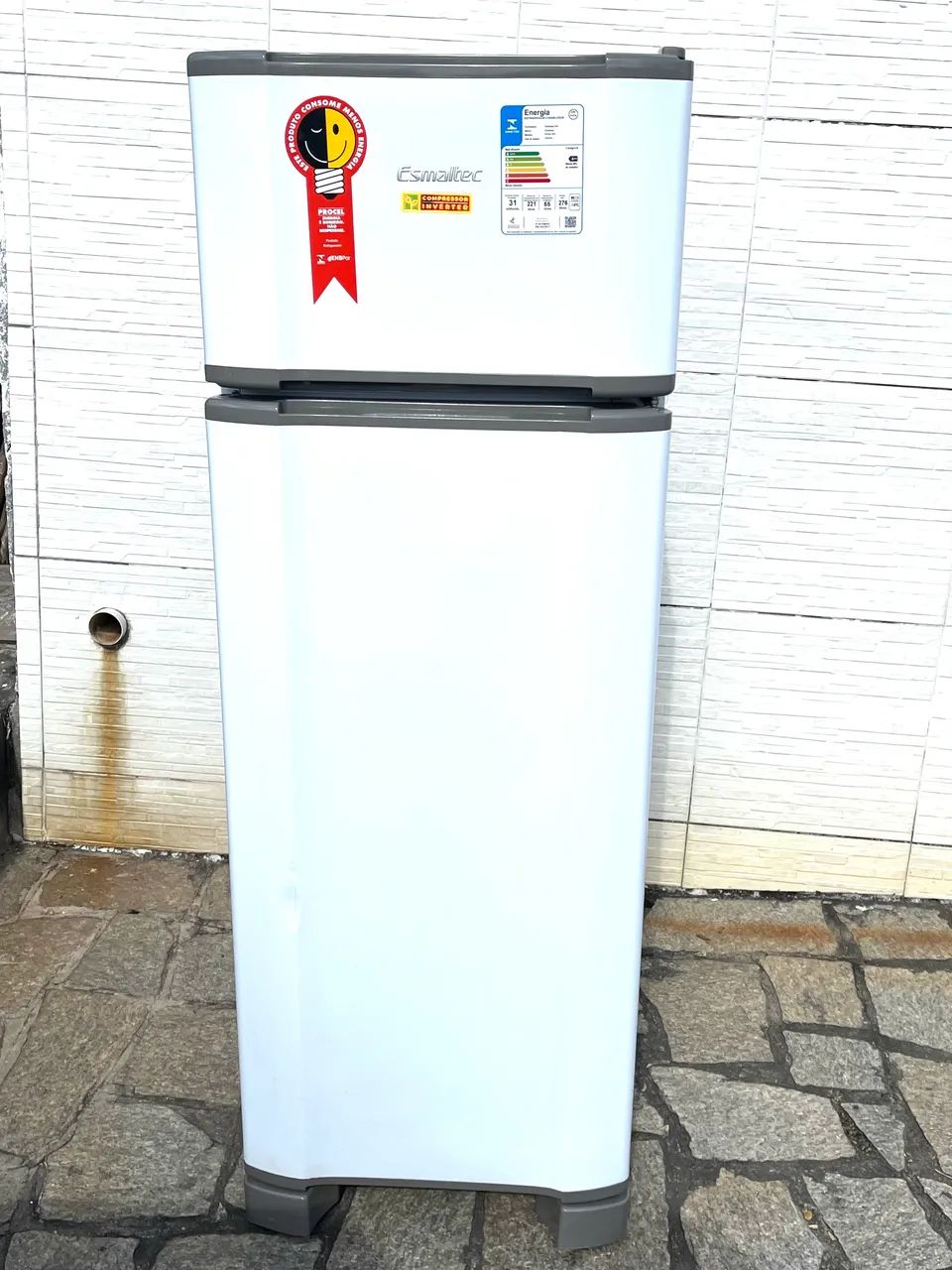Refrigerador Esmaltec RCD34 PRO INVERTER Branco  