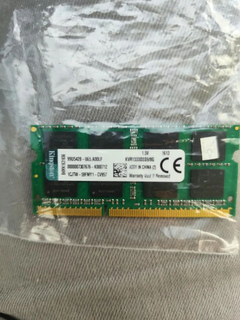 Memória RAM Kingston 8GB DDR3 para Notebook