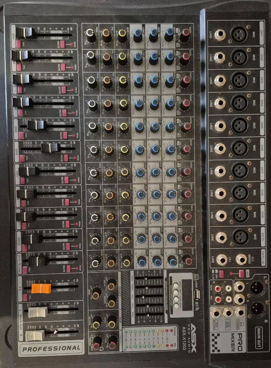 Mesa de som profissional mixer - Foto 2