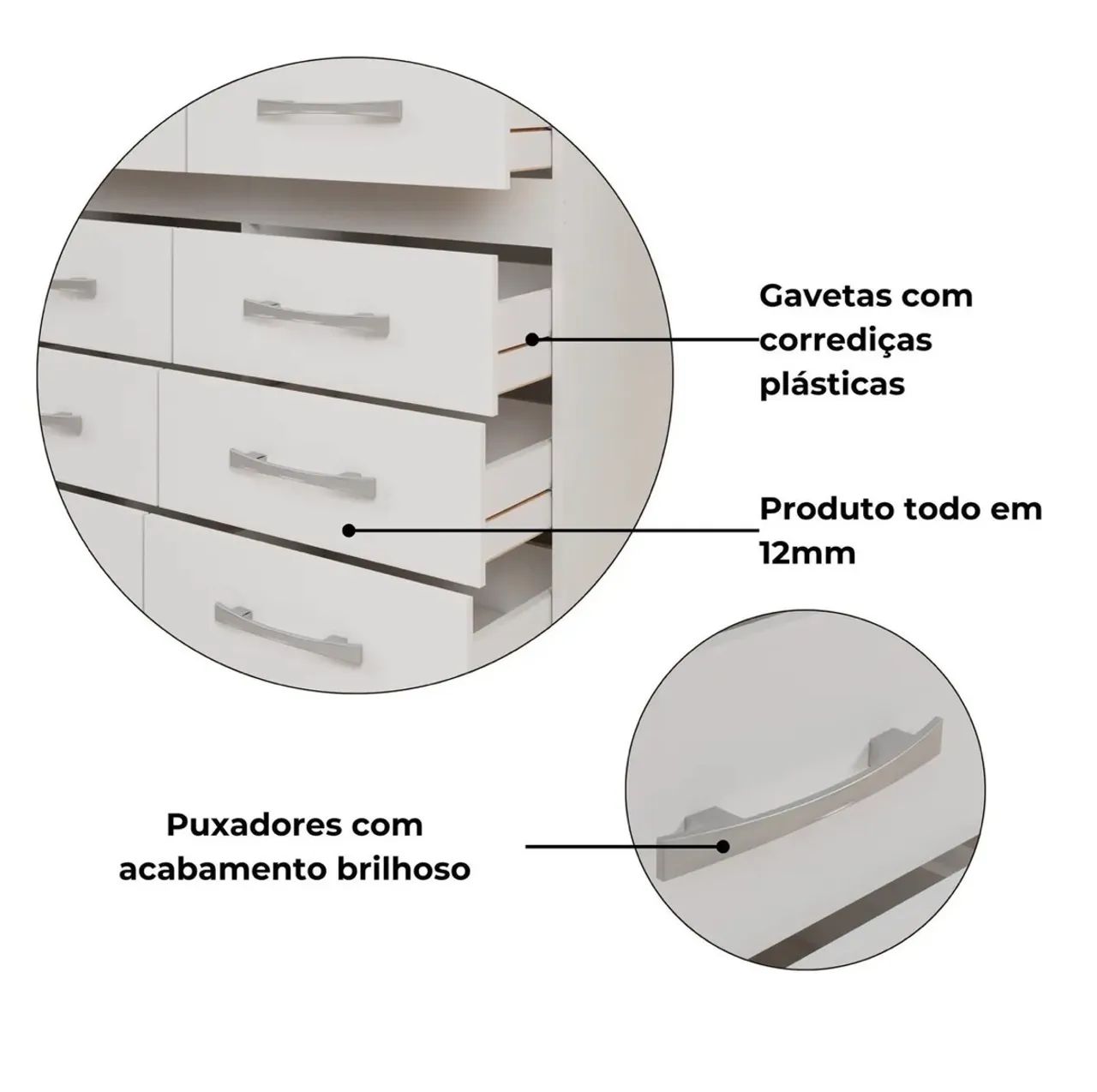 Cômoda Imperatriz 8 gavetas - Foto 4