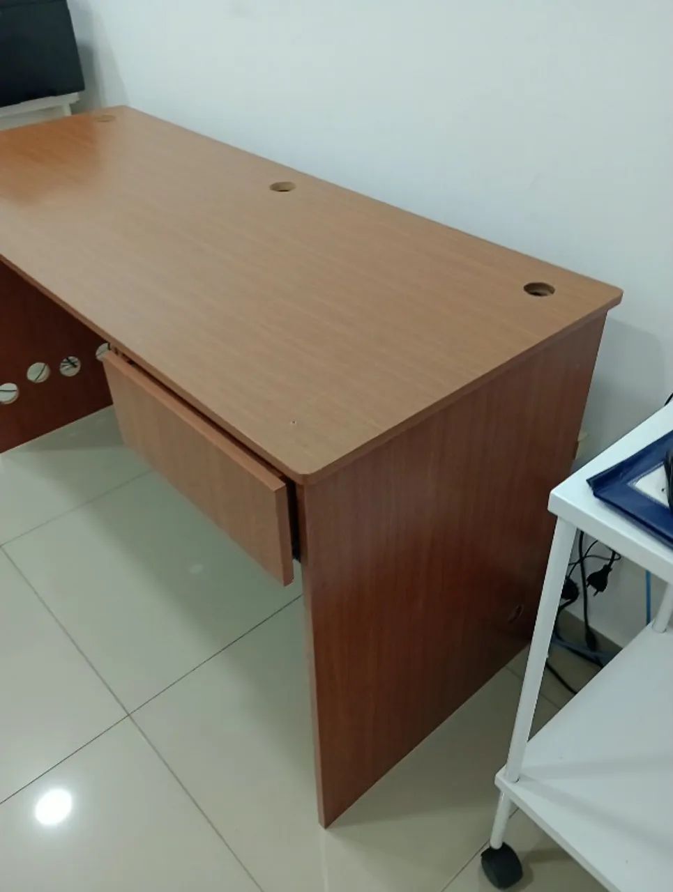 Mesa para Escritório Estação de Trabalho com Gaveta Usada - Foto 3