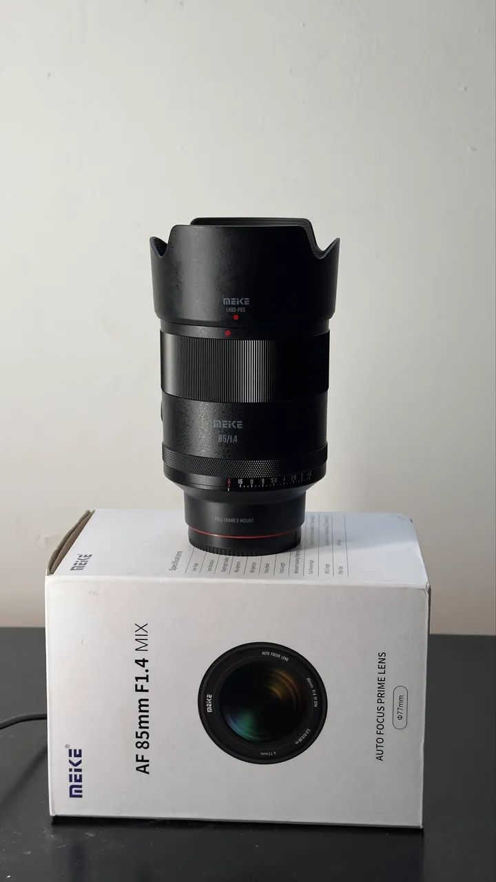 Lente Sony Meike 85mm f/1.4 Full-Frame - Com autofoco