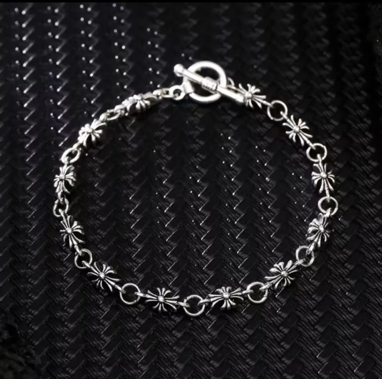 pulseira chrome hearts prata - Foto 3