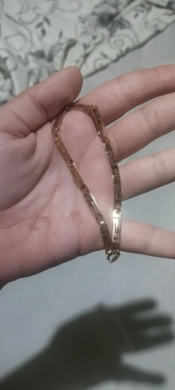 Pulseira banhada a ouro 18k romaneu - Foto 2