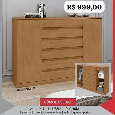 Cômoda Vedra Gigante - Promoção  - Foto 2