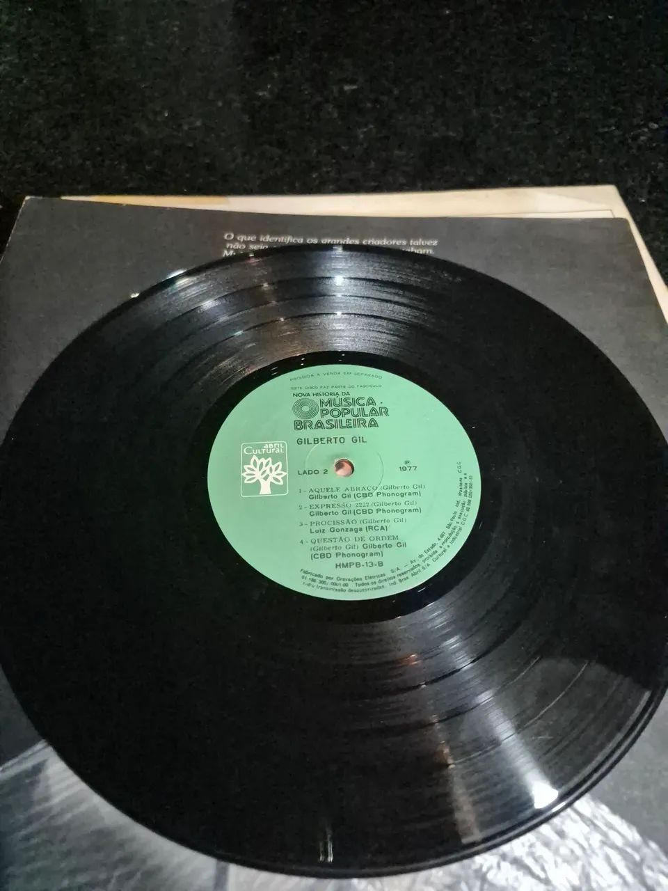 LP Vinil Gilberto Gil, nova história da MPB, 1977 - Foto 3