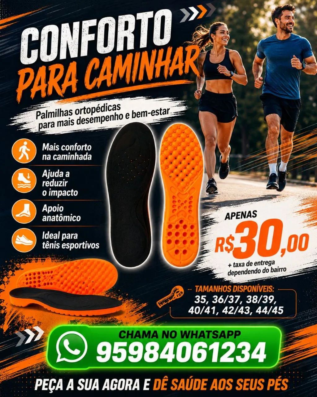 Palmilhas ortopédicas 