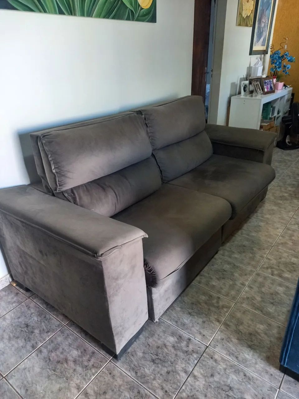 Vendo Sofá retrátil bipartido - Foto 3
