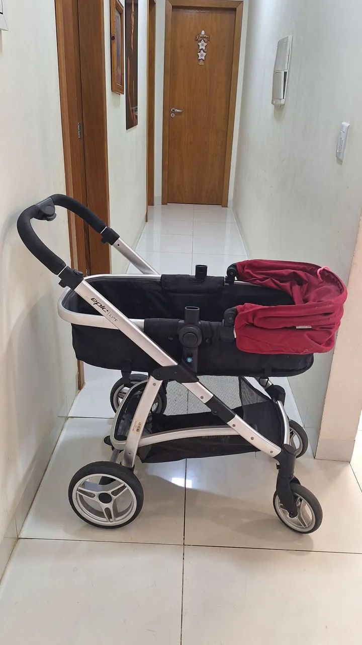 Carrinho de Bebê Travel System com Bebê Conforto Infanti Epic Lite - Foto 3