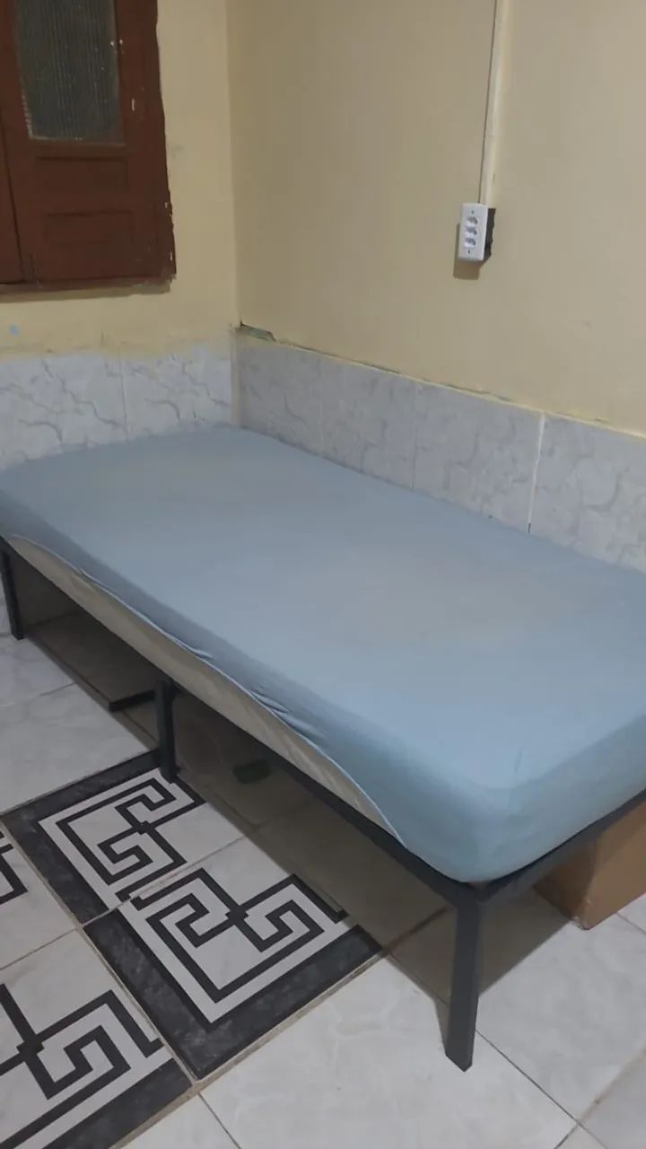 Cama de Ferro + Colchão de Solteiro - Foto 3