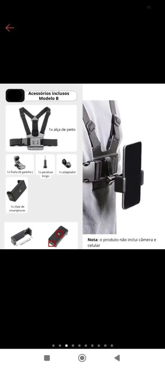 Suporte para celular corporal  - Foto 3