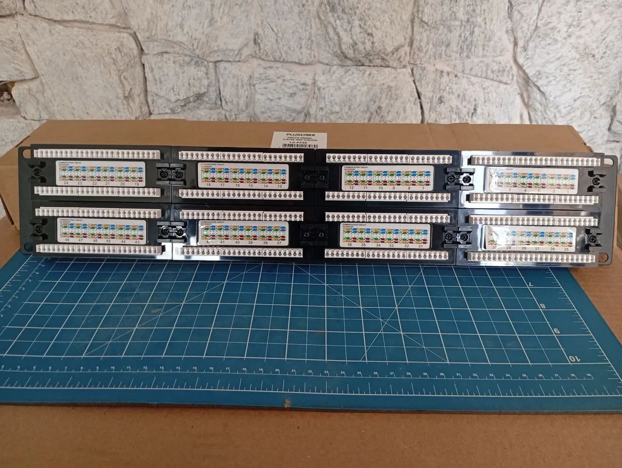 Patch Panel 48 Portas carregado ( Novo) - Foto 2