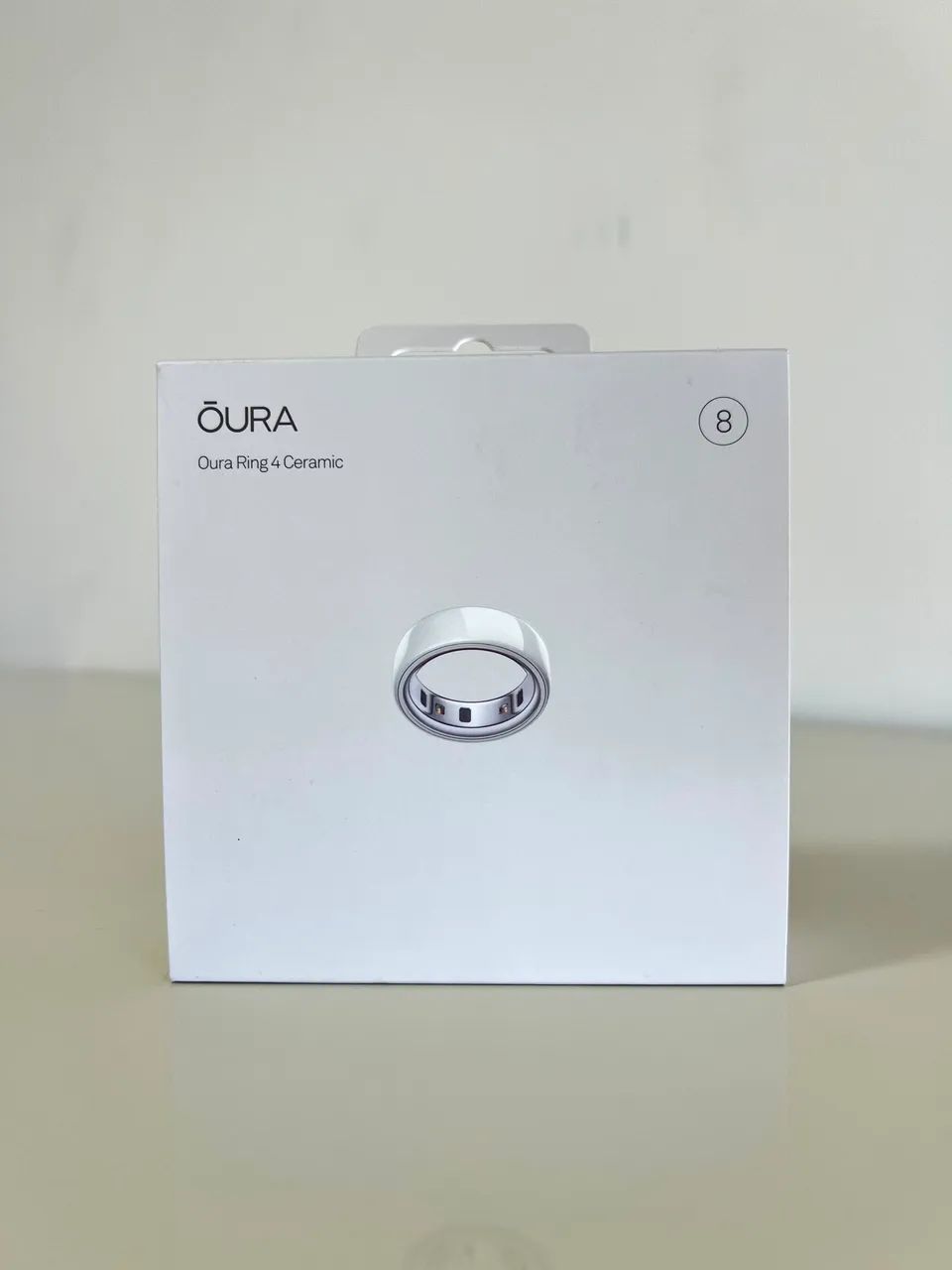 OURA RING 4 CERAMIC CLOUD / BRANCO TAM. 8 - Foto 2