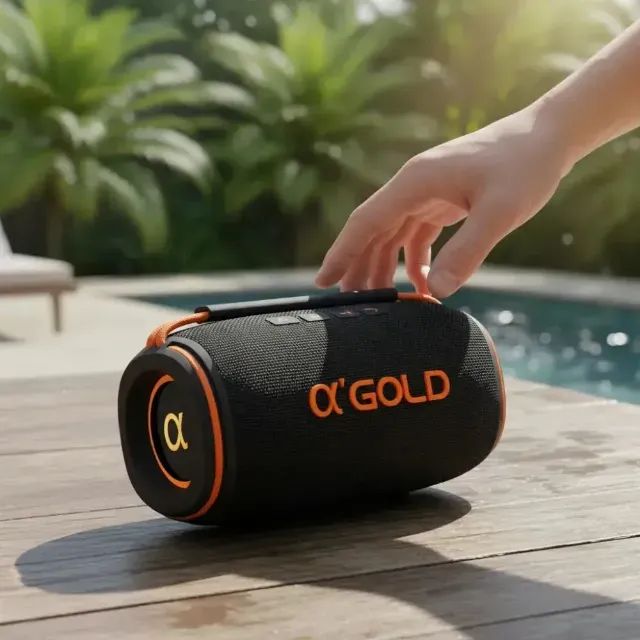 Caixa De Som Bluetooth A'Gold Pro SM-33 15W À Prova D'água - Nova - Foto 5
