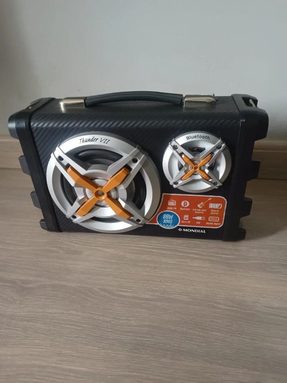 CAIXA  DE SOM PORTÁTIL BLUETOOTH 80W MONDIAL