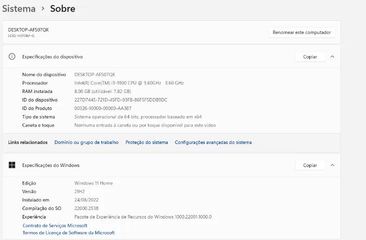 Computador DELL Core i3 (9ª Geração) com 8Gb, SSD 240Gb, Wi-fi e Bluetooth  - Foto 5