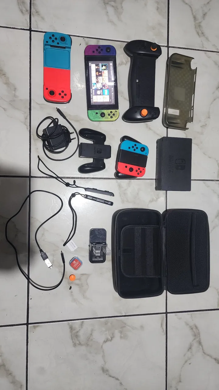 Nintendo switch　goma Aceito trocas Nintendo Switch Desbloqueado (Goma NX) - Completo