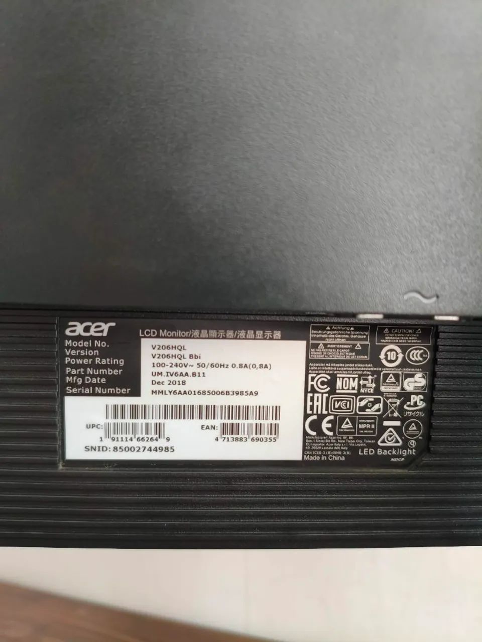Monitor Acer 19,5" led/hdmi - Foto 5