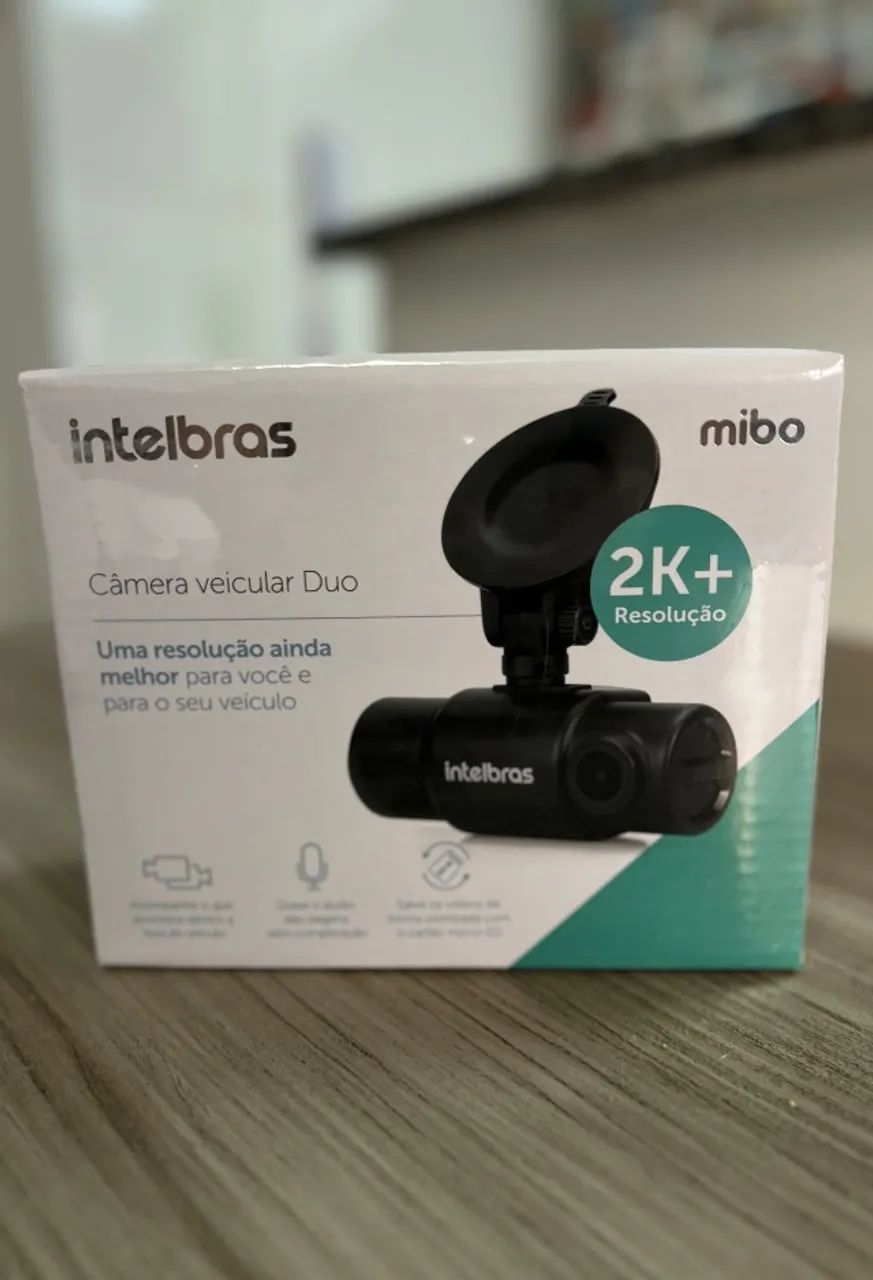 CÂMERA VEICULAR INTELBRAS DUO 2K+ NOVA LACRADA