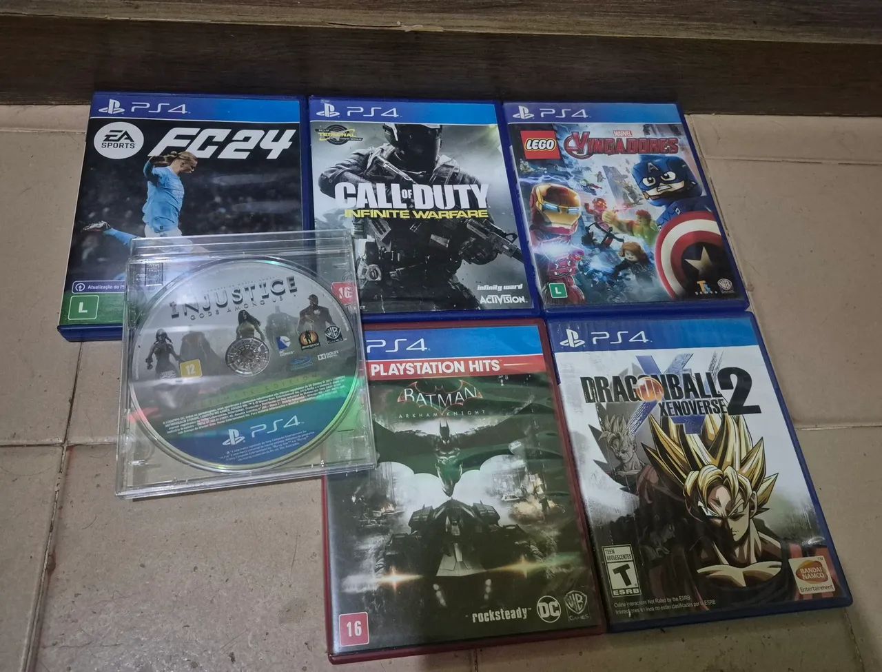 Lote de jogos de ps4