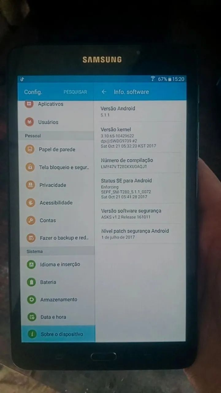 Samsung Galaxy Tab A6 7" SM-T280 - Wi-Fi - Funcionando - Foto 2