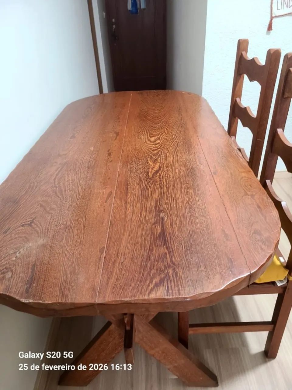 Mesa de jantar oval c/ 6 cadeiras - Foto 3