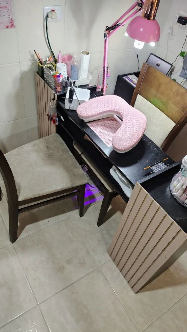 Mesa manicure ripas rosa - Foto 2