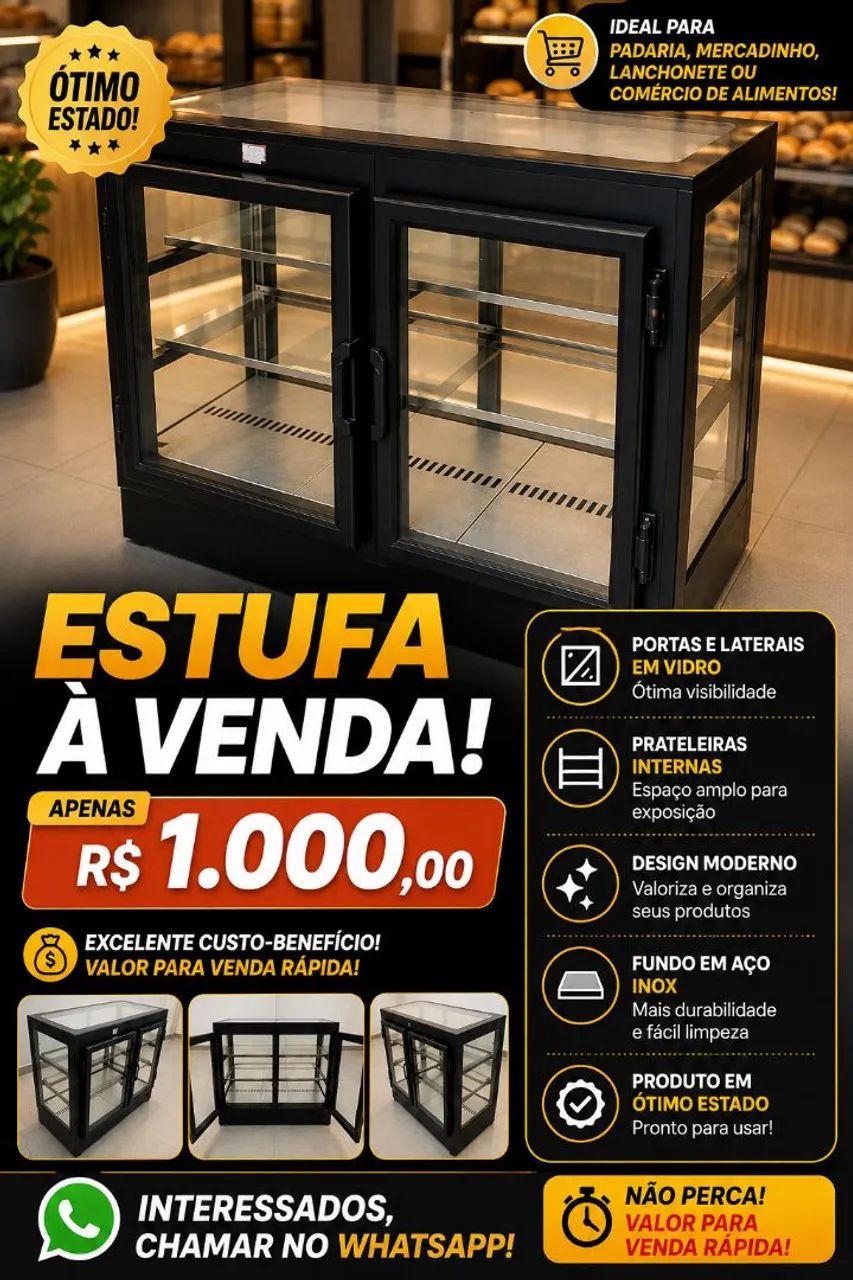 Estufa para salgados 