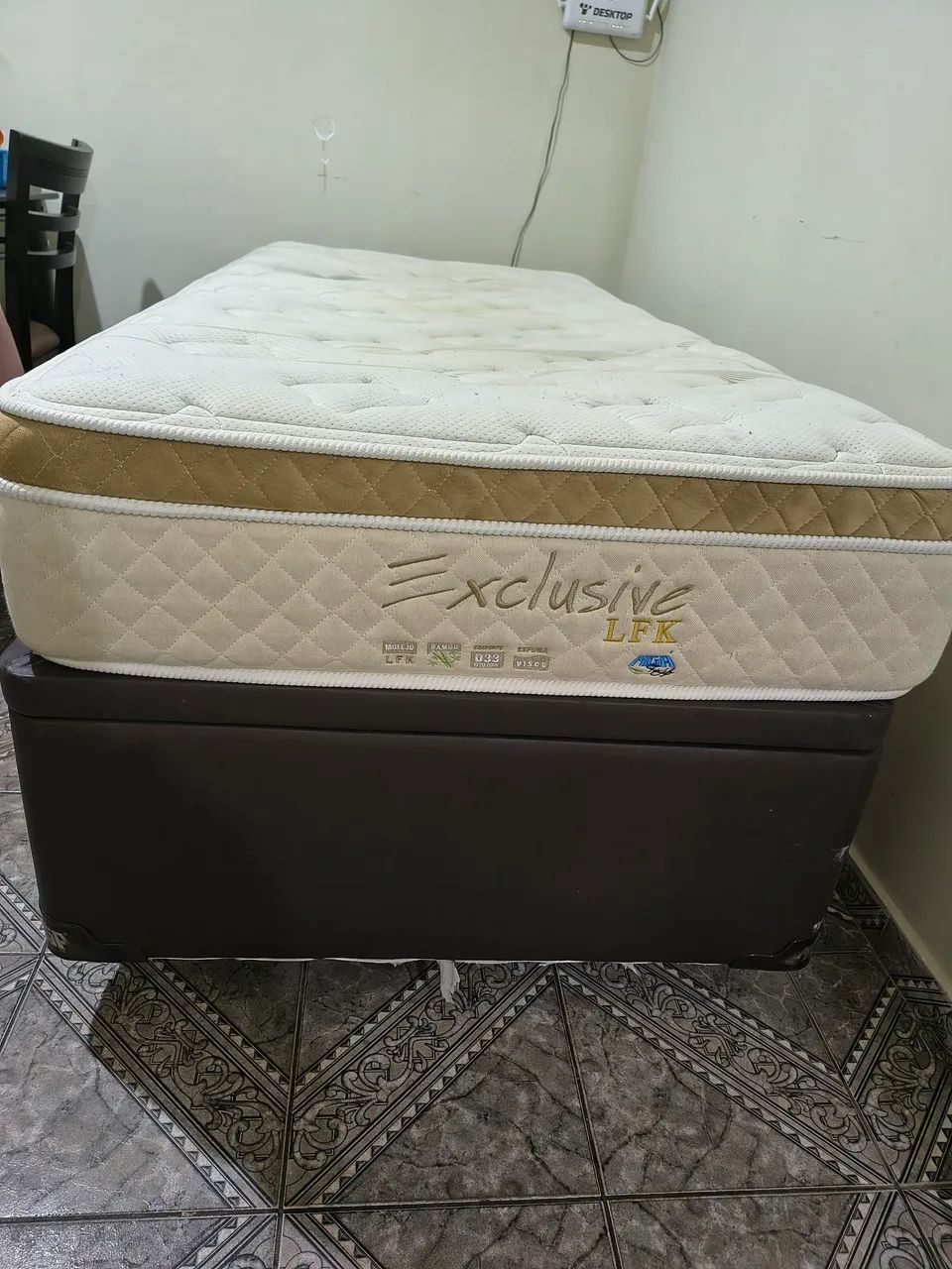 CAMA DE SOLTEIRO BAÚ COM COLCHÃO  - Foto 2