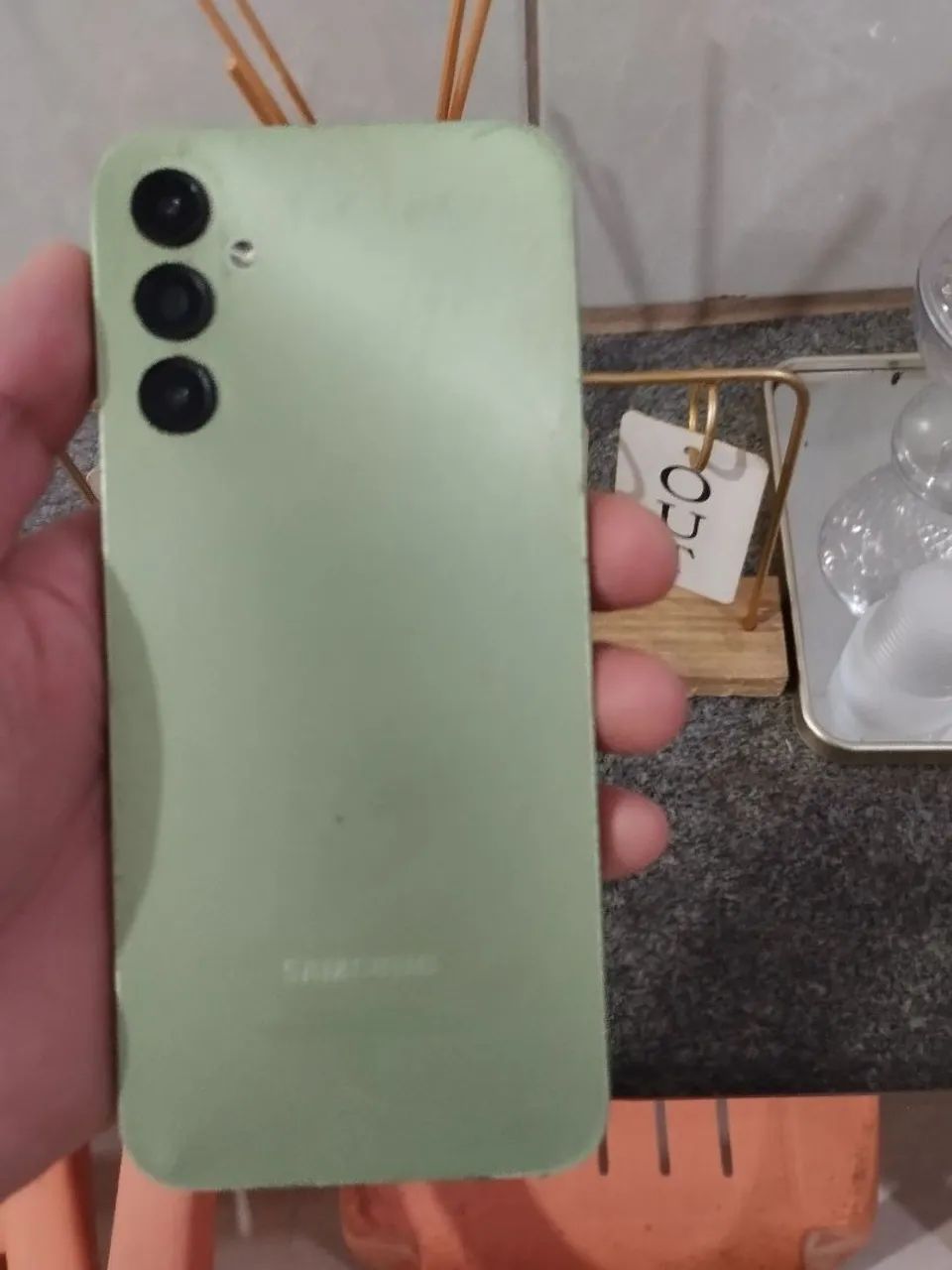 A14 128GB 4RAM tudo ok com capinha película e cabo  - Foto 4
