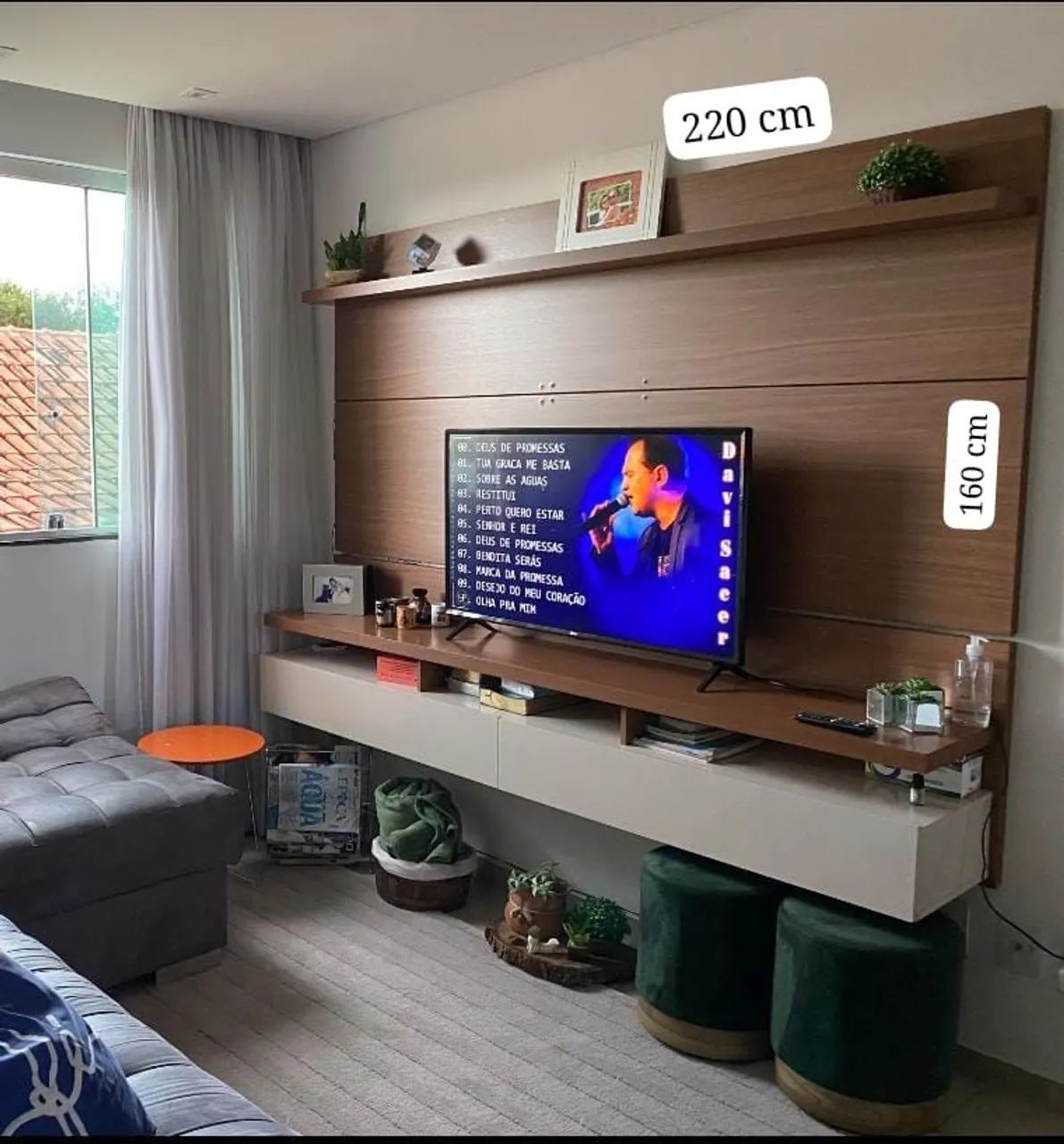TV Panel with Drawers