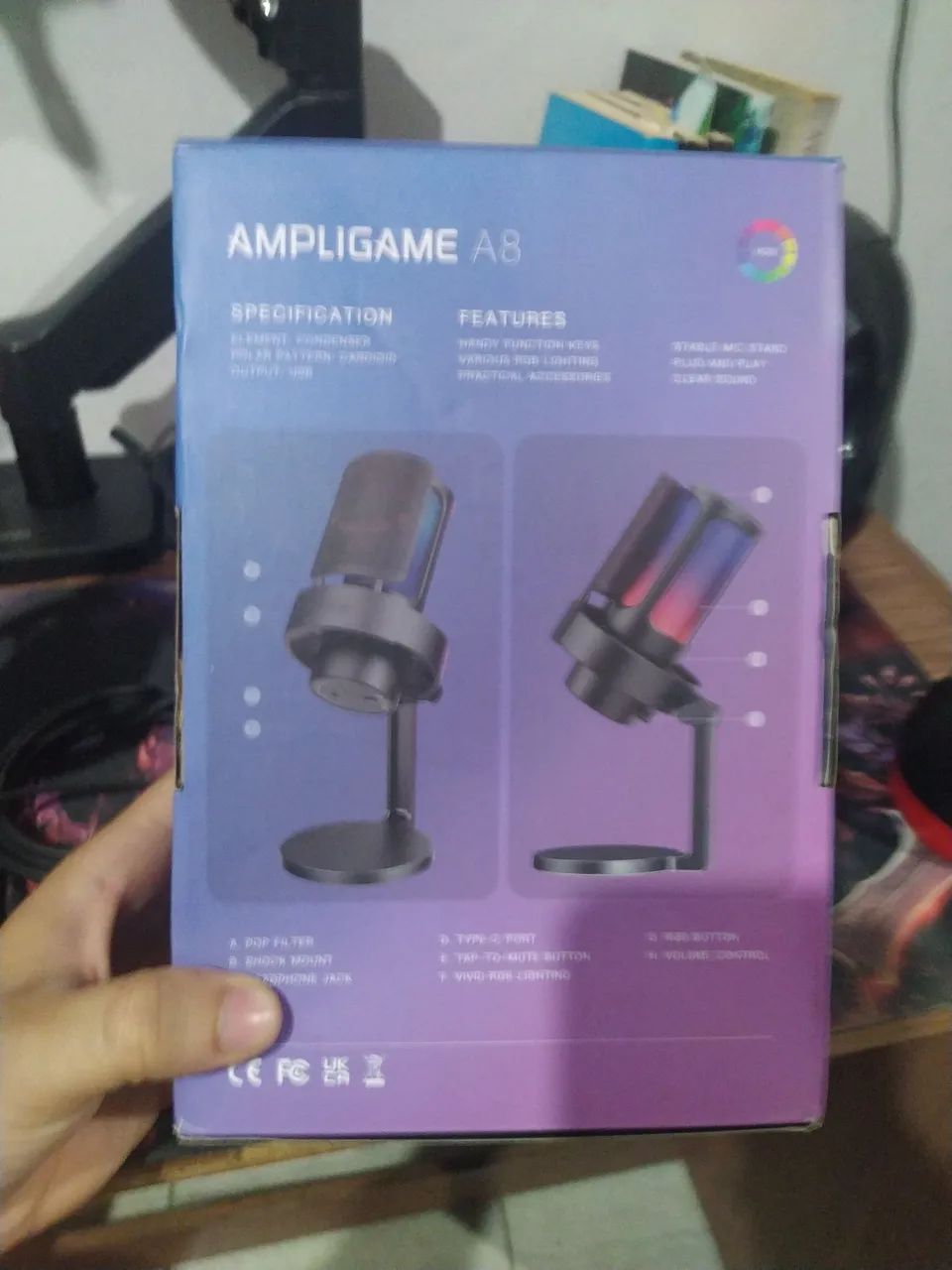 Microfone fifine ampligame a8  - Foto 5