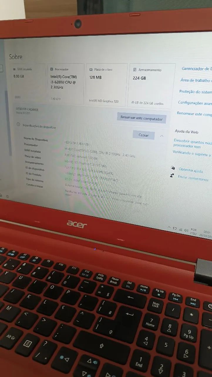 Notebook ACER OPORTUNIDADE DE NEGÓCIO  - Foto 3