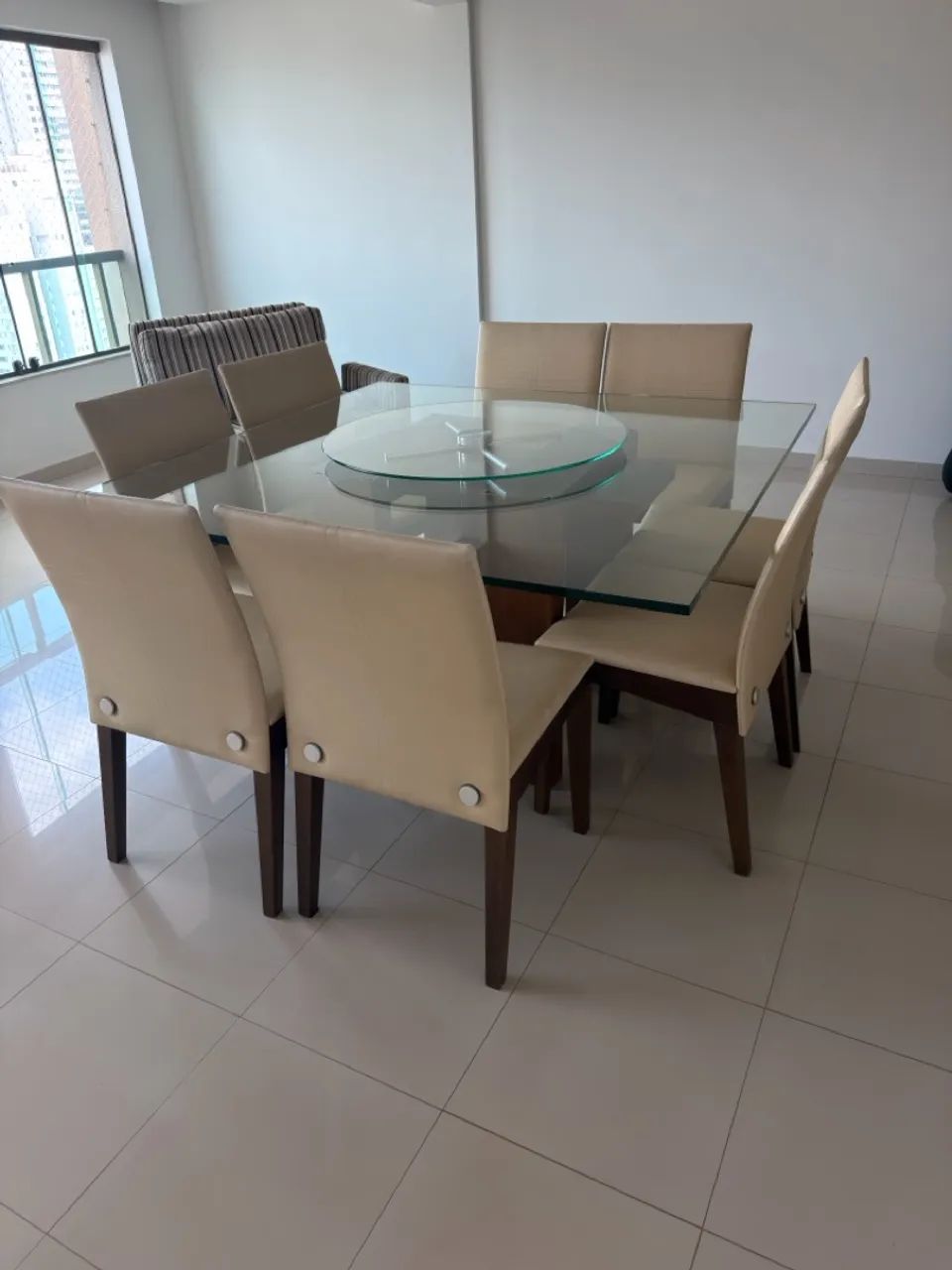 Mesa de Jantar Quadrada Madeira 8 Lugares  - Foto 4