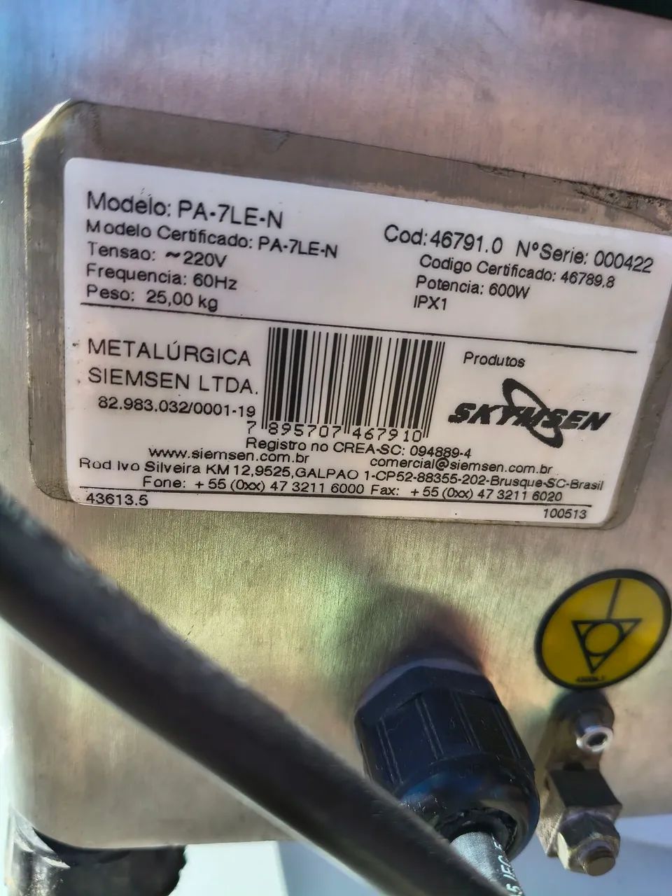 Processador de alimentos PA-7 pró skymsen - Eletroportáteis Para