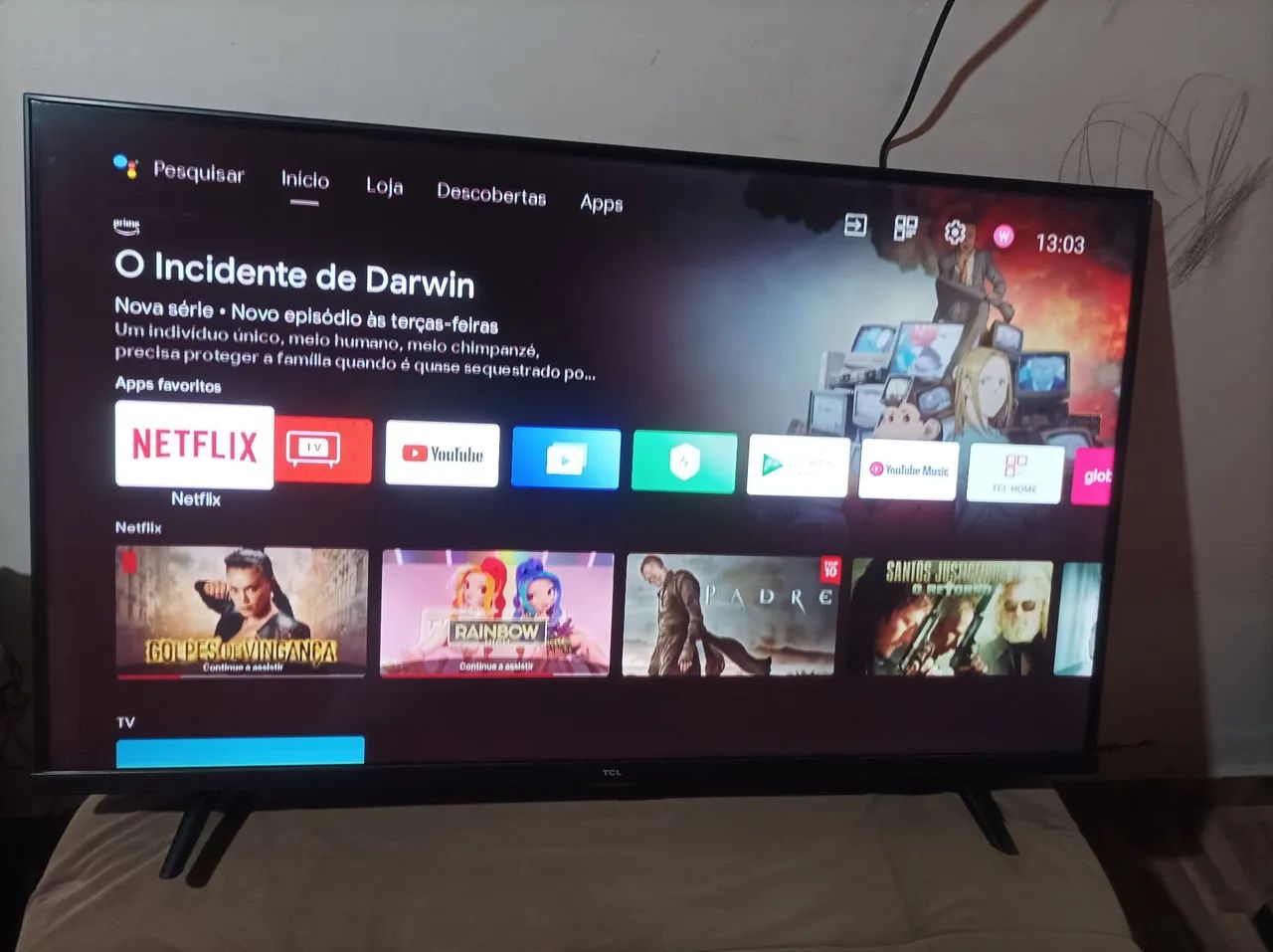 TV tcl 43 polegadas completa com Android - Foto 4