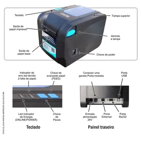 Balança Digital Systel Clipse Com Torre 30kg + Impressora BIVOLT - Foto 4