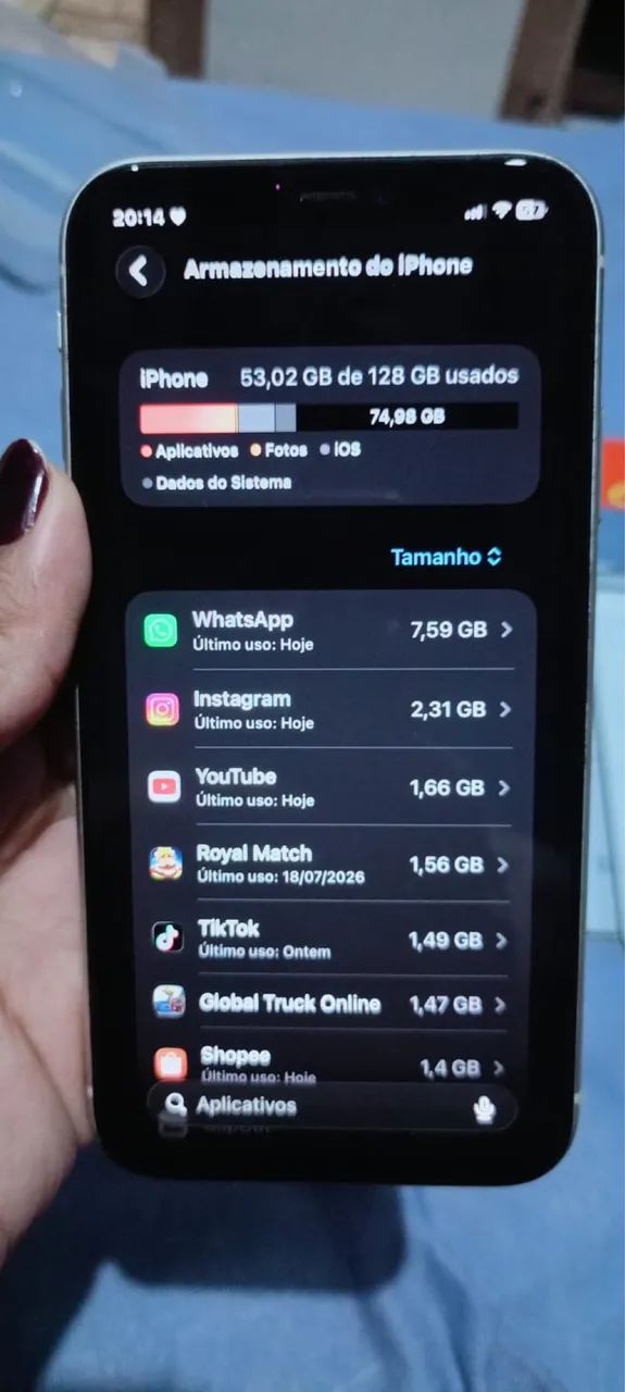iPhone 11 128g bateria 68%