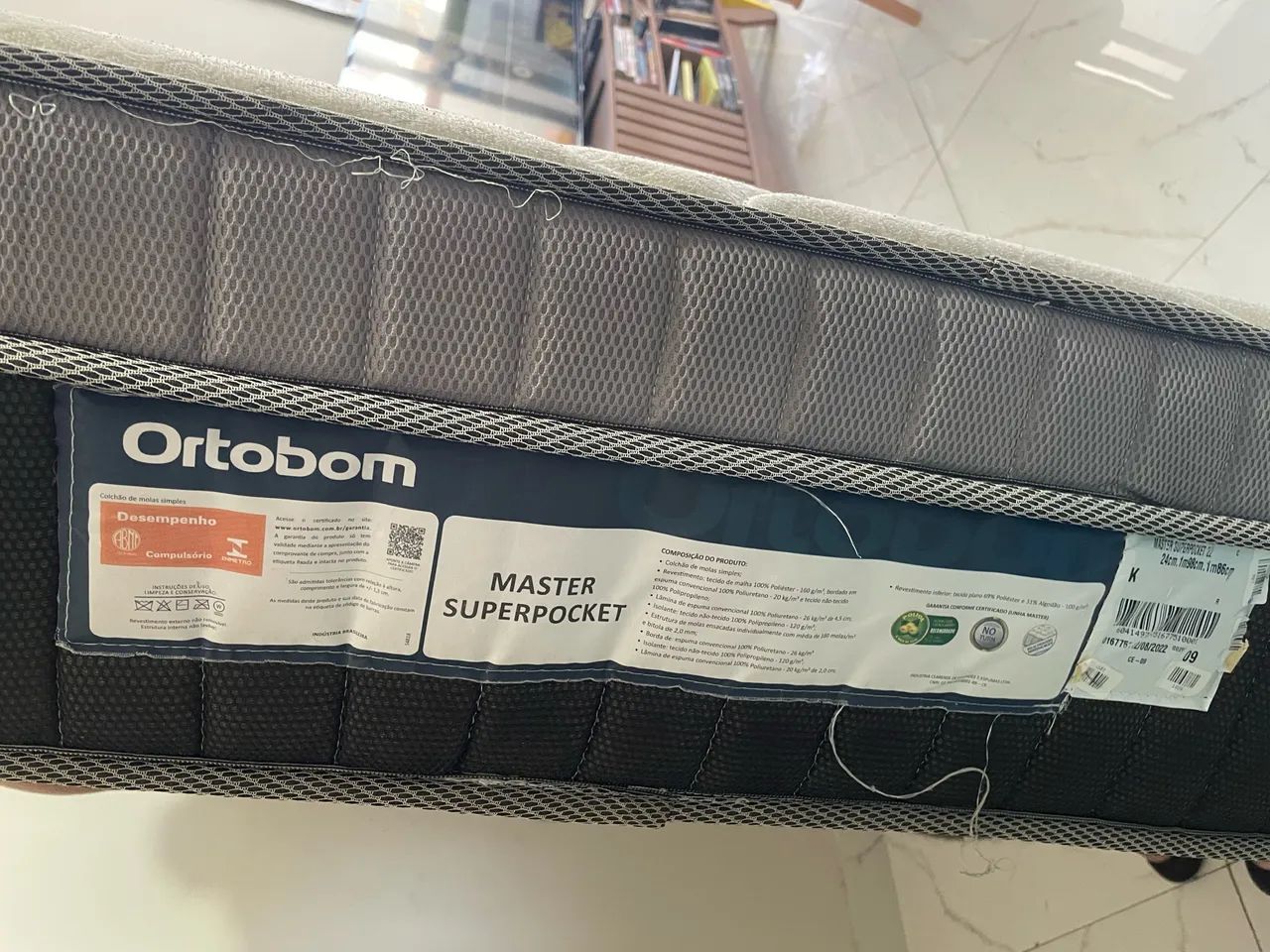 Colchão King size Ortobom master super pocket USADO - Foto 4