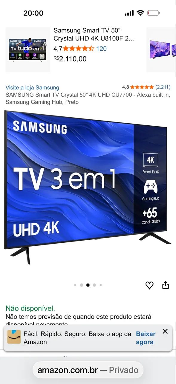TV Samsung 50 polegadas  - Foto 4