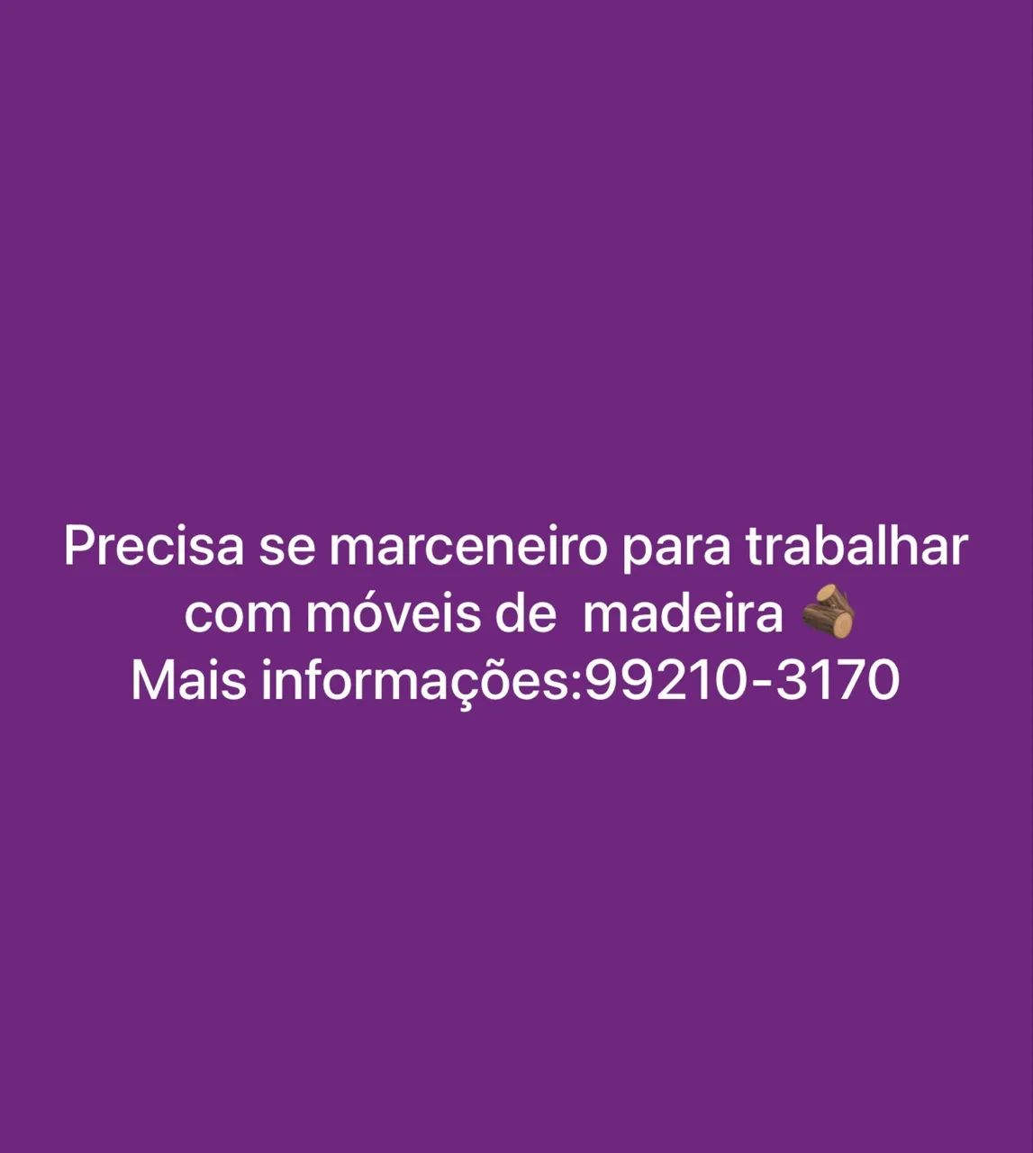 Oportunidade de emprego 