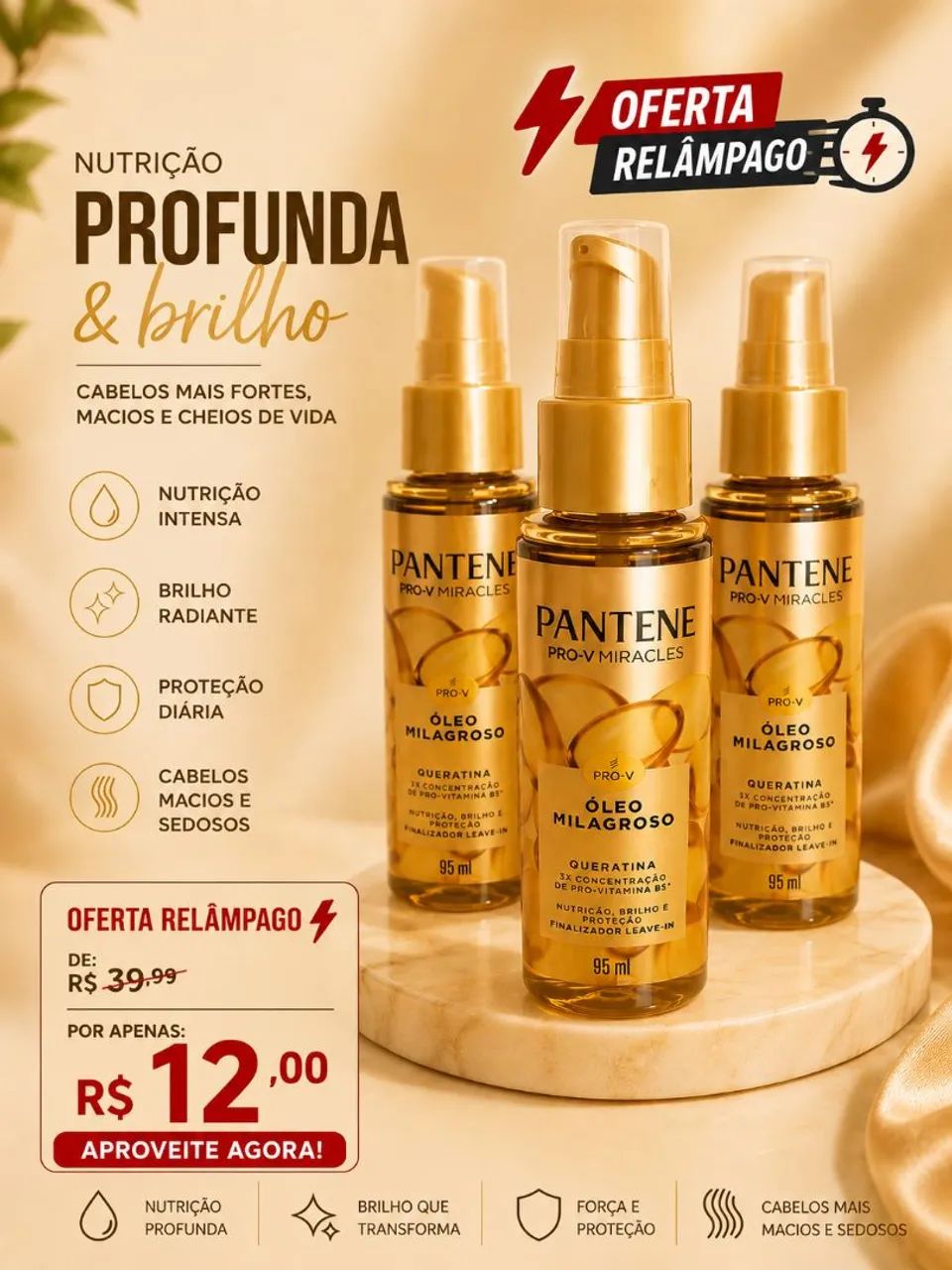 Óleo milagroso Pantene